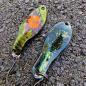 Preview: Leaf 2.0g Spoon #075 UV Aktiv Skull Orange Fire / Black Holo Flakes Gold Green Turquoise