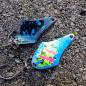 Preview: Leaf 2.0g Spoon #073 UV Aktiv MonsterClaw Pink Green Blue / Black Holo Flakes Blue