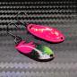 Preview: Yami 2.5g Spoon #093 UV Aktiv Apex Predator – Night Crawler - Pink-Black-Yellow / Pink - Holo Flakes Gold