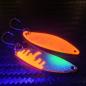 Preview: Kicker 3.5g Spoon #094 UV Aktiv Apex Predator – Molten Core - Orange-Black-Green-Gold Holo / Orange - Holo Flakes Pink