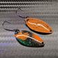 Preview: Leaf 3.0g Spoon #091 UV Aktiv Apex Predator – Acid Strike - Brown-Green-Black-Orange / Brown - Black Dots