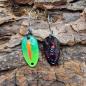 Preview: Adder 2.0g Spoon #070 UV Aktiv Scratch Red Orange / Black Holo Flakes Pink Blue Turquoise