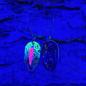 Preview: Adder 2.0g Spoon #068 UV Aktiv Scratch White Red / Black Holo Flakes Pink