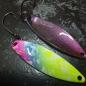 Preview: Kicker 3.5g Spoon #085 UV Aktiv Yellow Blue Pink / Flip Flop Purple-Greenbrown