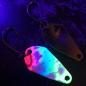 Preview: Scorpio 1.7g Spoon #085 UV Aktiv Yellow Blue Pink / Flip Flop Purple-Greenbrown