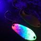 Preview: Yami 2.5g Spoon #085 UV Aktiv Yellow Blue Pink / Flip Flop Purple-Greenbrown