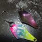 Preview: Stormy 2.3g Spoon #085 UV Aktiv Yellow Blue Pink / Flip Flop Purple-Greenbrown