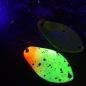 Preview: Jelly 3.0g Spoon #084 UV Aktiv Yellow Orange Black Dots / Metallic Green Black Dots