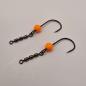 Preview: Essentials Gum Neon Orange - Troutpasta Tungsten Haken mit 3fach Wirbel in 4.6mm