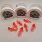 Preview: Essentials Gum - Troutpasta 35mm UV Aktiv Clear Glitter Red-Orange