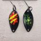 Preview: Leaf 2.0g Spoon #074 UV Aktiv MonsterClaw Yellow Red Black / Black Holo Flakes Gold Green Turquoise