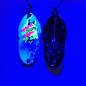 Preview: Wavemaker 3.0g Spoon #073 UV Aktiv MonsterClaw Pink Green Blue / Black Holo Flakes Blue