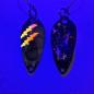 Preview: Rush 1.5g Spoon #072 UV Aktiv Claw Yellow Orange / Black Holo Flakes Gold Silver Pink