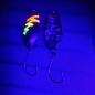 Preview: Sting 2.5g Spoon #059 UV Aktiv FlipFlop Bug Orange Yellow / Black White Holo