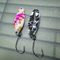 Preview: Sword 3.1g Spoon #057 UV Aktiv FlipFlop Bug Pink / Black White Holo