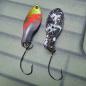 Preview: Storm 2.5g Spoon #058 UV Aktiv FlipFlop Bug Red / Black White Holo