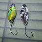 Preview: Belly 2.5g Spoon #056 UV Aktiv FlipFlop Bug Yellow Blue / Black White Holo