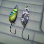 Preview: Whisper 2.2g Spoon #056 UV Aktiv FlipFlop Bug Yellow Blue / Black White Holo