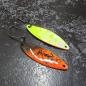 Preview: Kicker 2.7g Spoon #087 UV Aktiv Orange Dark Brown / White Green