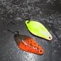 Preview: Belly 2.5g Spoon #087 UV Aktiv Orange Dark Brown / White Green