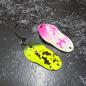 Preview: Wavemaker 3.0g Spoon #088 UV Aktiv Yellow Olive Green / White Pink