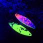 Preview: Kicker 2.7g Spoon #088 UV Aktiv Yellow Olive Green / White Pink