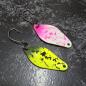 Preview: Belly 2.5g Spoon #088 UV Aktiv Yellow Olive Green / White Pink