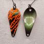 Preview: Taurus 4.3g Spoon #077 UV Aktiv Orange Wild Mesh / FlipFlop Green Purple