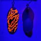 Preview: Wavemaker 3.0g Spoon #077 UV Aktiv Orange Wild Mesh / FlipFlop Green Purple