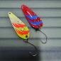 Preview: Dominator 3.8g Spoon #048 UV Aktiv Electric Orange / Red Neon Blue