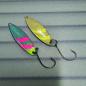 Preview: Kicker 2.7g Spoon #051 UV Aktiv FlipFlop Electric Pink / Gold Neon Yellow