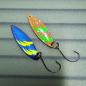 Preview: Kicker 2.7g Spoon #049 UV Aktiv Electric Yellow / Brown Neon Green