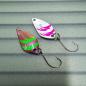 Preview: Crucial 2.5g Spoon #050 UV Aktiv FlipFlop Electric Green / Silver Neon Raspberry