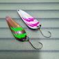 Preview: Dominator 3.8g Spoon #050 UV Aktiv FlipFlop Electric Green / Silver Neon Raspberry