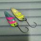 Preview: Whisper 2.2g Spoon #051 UV Aktiv FlipFlop Electric Pink / Gold Neon Yellow