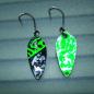 Preview: Rush 1.5g Spoon #054 UV Aktiv Camo Green / Green White