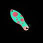 Preview: Storm 2.5g Spoon #046 GLOW UV Aktiv Pink Dots / Blue