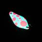 Preview: Belly 2.5g Spoon #046 GLOW UV Aktiv Pink Dots / Blue