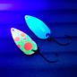 Preview: Catchmaker 2.5g Spoon #046 GLOW UV Aktiv Pink Dots / Blue