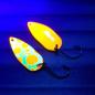 Preview: Catchmaker 2.5g Spoon #047 GLOW UV Aktiv Orange Dots / Orange