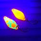 Preview: Belly 2.5g Spoon #047 GLOW UV Aktiv Orange Dots / Orange