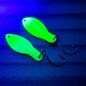 Preview: Storm 2.5g Spoon #045 GLOW UV Aktiv Green / Yellow