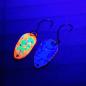 Preview: Adder 2.0g Spoon #063 UV Aktiv Abstrakt Shining Orange / Camo Blue White