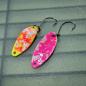 Preview: Troublemaker 2.5g Spoon #062 UV Aktiv Abstrakt Fire Yellow / Camo Pink White