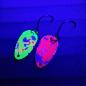 Preview: Adder 2.0g Spoon #060 UV Aktiv Abstrakt Bloody Green/ Camo Raspberry White