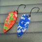 Preview: Catchmaker 2.5g Spoon #063 UV Aktiv Abstrakt Shining Orange / Camo Blue White