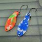 Preview: Storm 2.5g Spoon #063 UV Aktiv Abstrakt Shining Orange / Camo Blue White