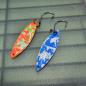 Preview: Kicker 2.7g Spoon #063 UV Aktiv Abstrakt Shining Orange / Camo Blue White