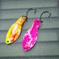 Preview: Storm 2.5g Spoon #062 UV Aktiv Abstrakt Fire Yellow / Camo Pink White