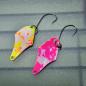 Preview: Stormy 2.3g Spoon #062 UV Aktiv Abstrakt Fire Yellow / Camo Pink White